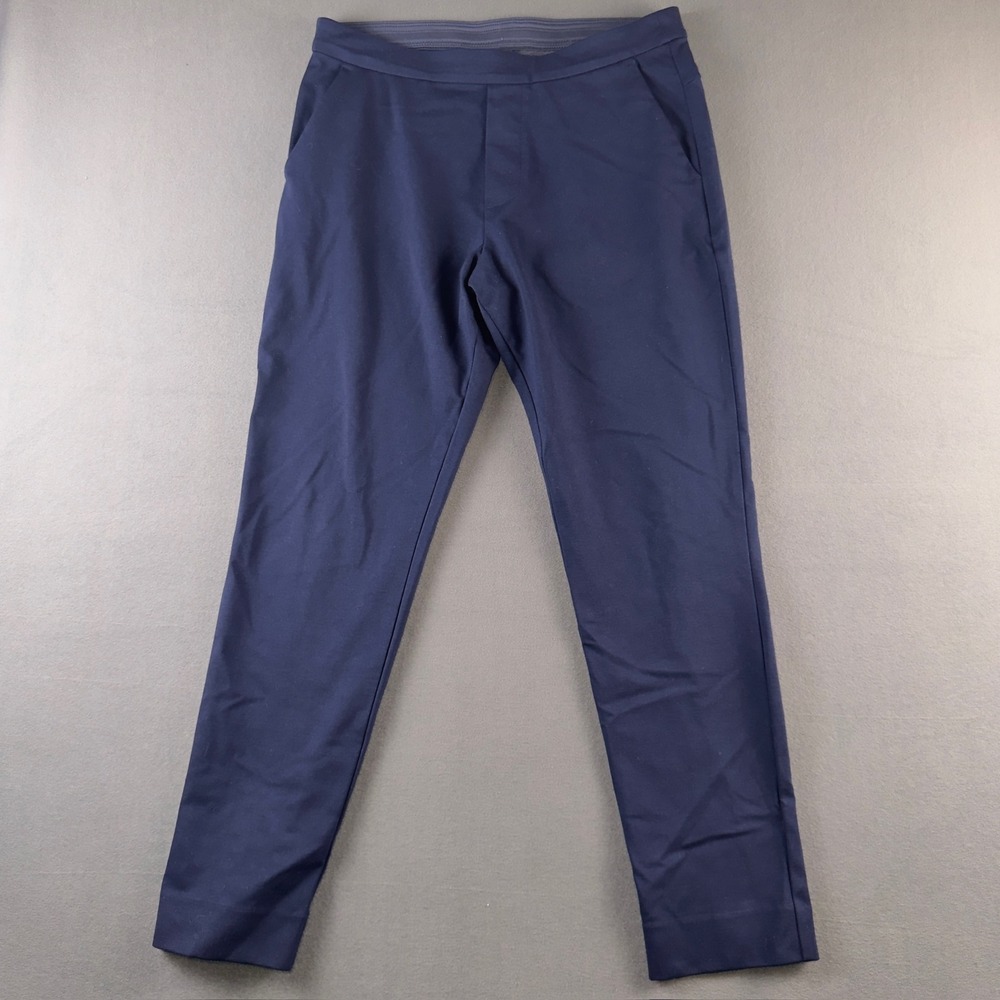 Ministry of Supply Fusion Ponte Pants Navy Blue Slim Fit Mens Size 32 / Medium